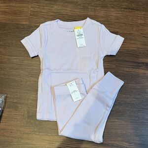 Old Navy Light Lavender Ribbed Kids Matching Set